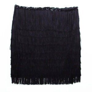 Betsey Johnson Cascade Fringe Skirt Y2K Size L NWT